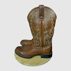 Ariat Cowboy Boots Men's Size 10 D Cobalt Western 38620 Brown Leather Round Toe